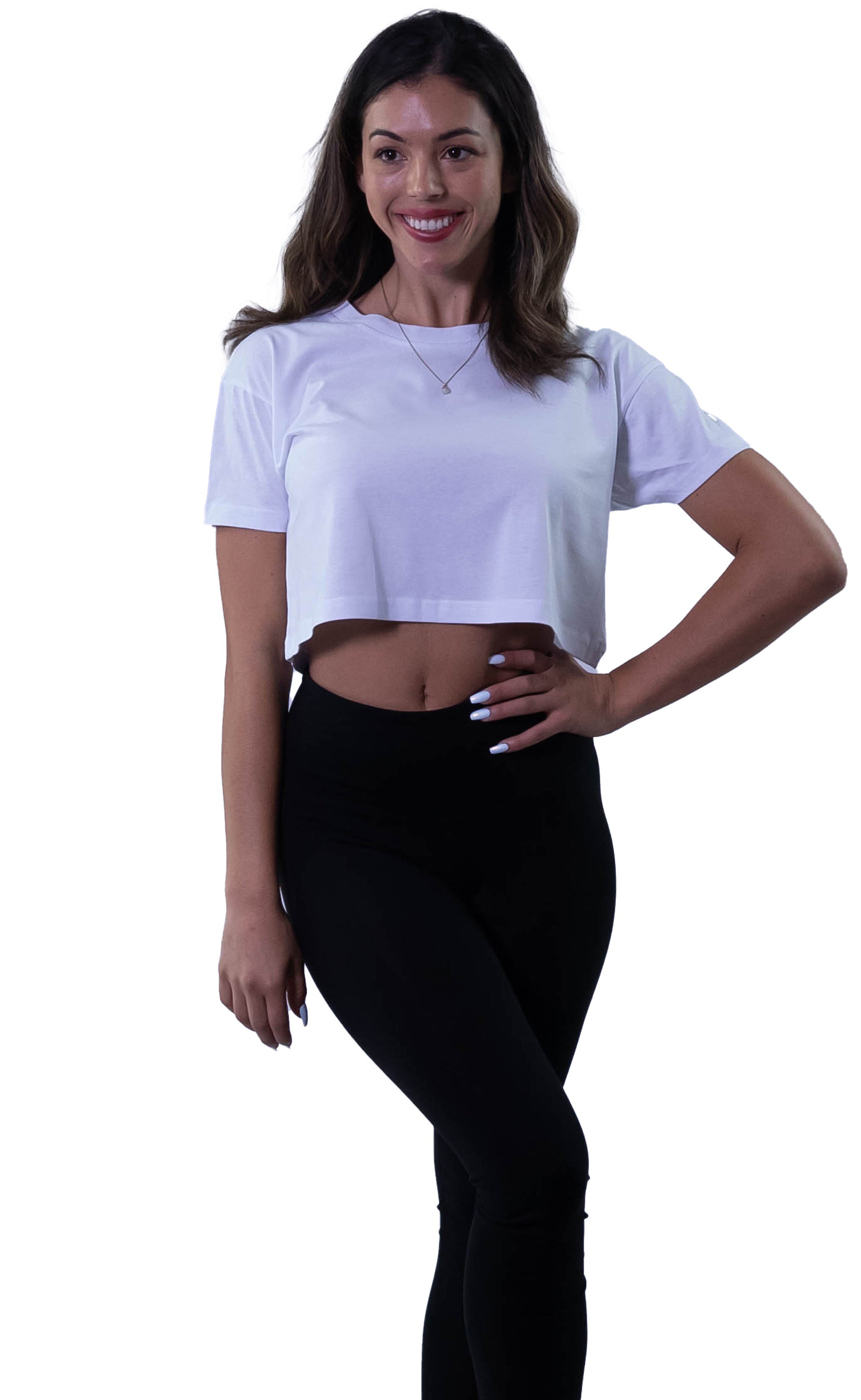 ShirtBANC Womens Croptop Workout Shirt Sexy And Confident Culture Tee