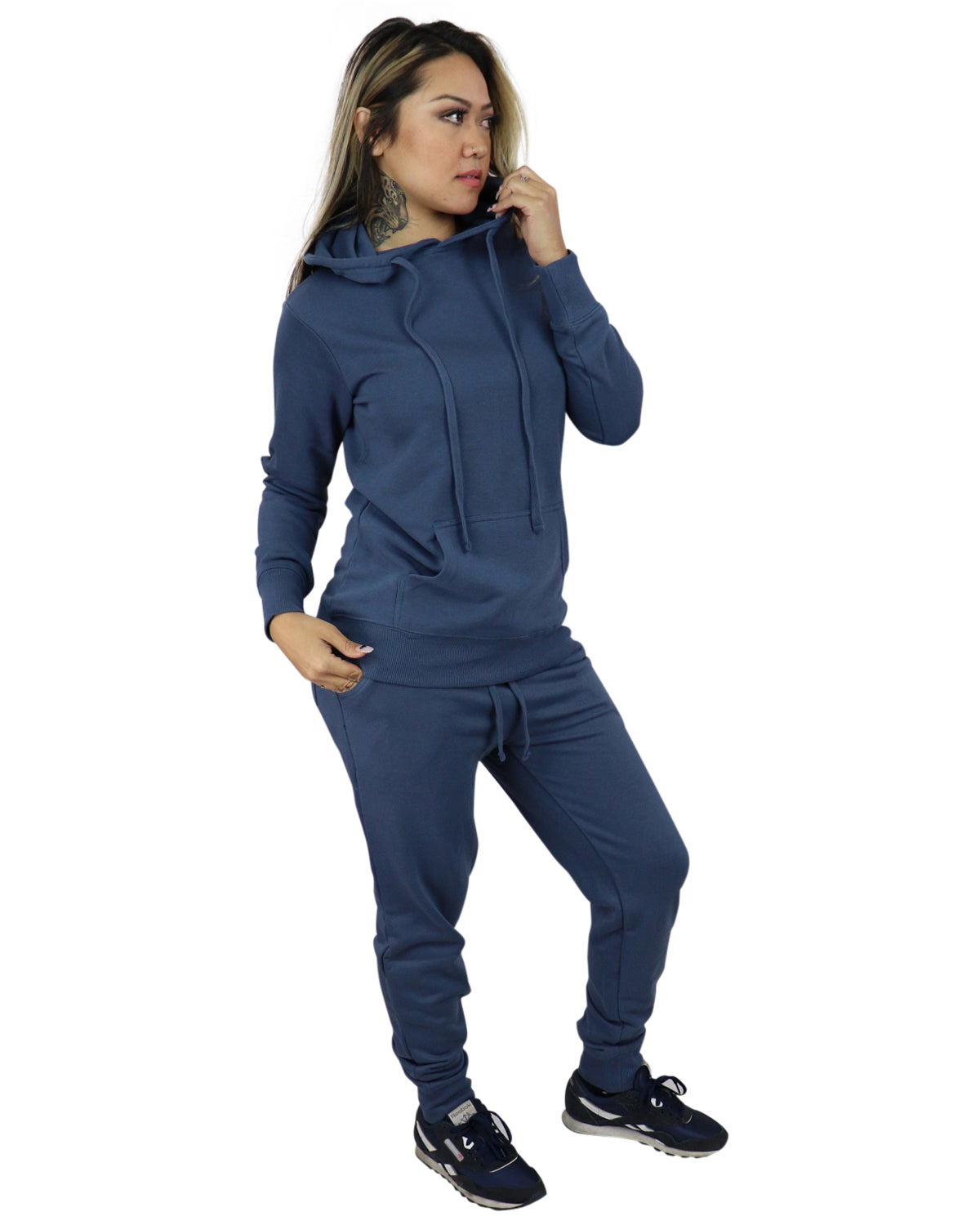 French Terry Fashion Jogger Sets for Women