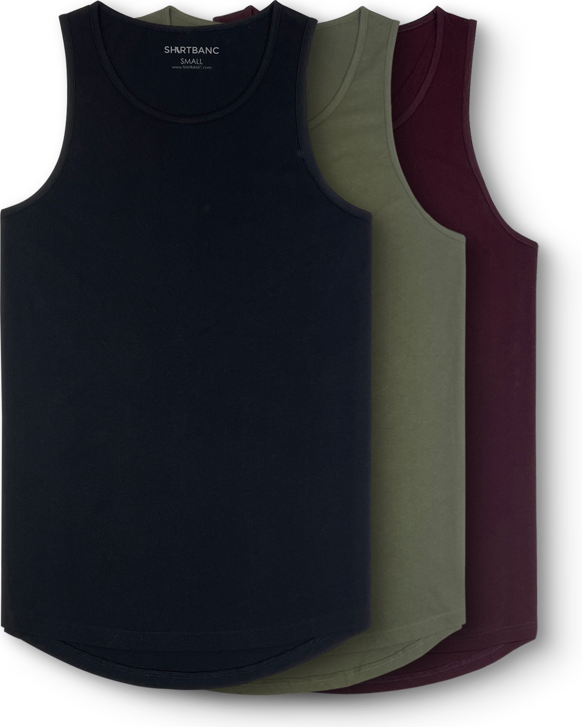 Drop Cut Tank Tops - 3 Packs