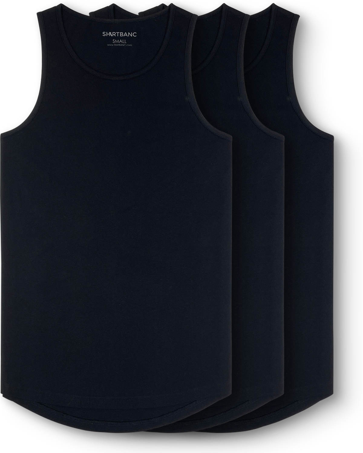 Drop Cut Tank Tops - 3 Packs