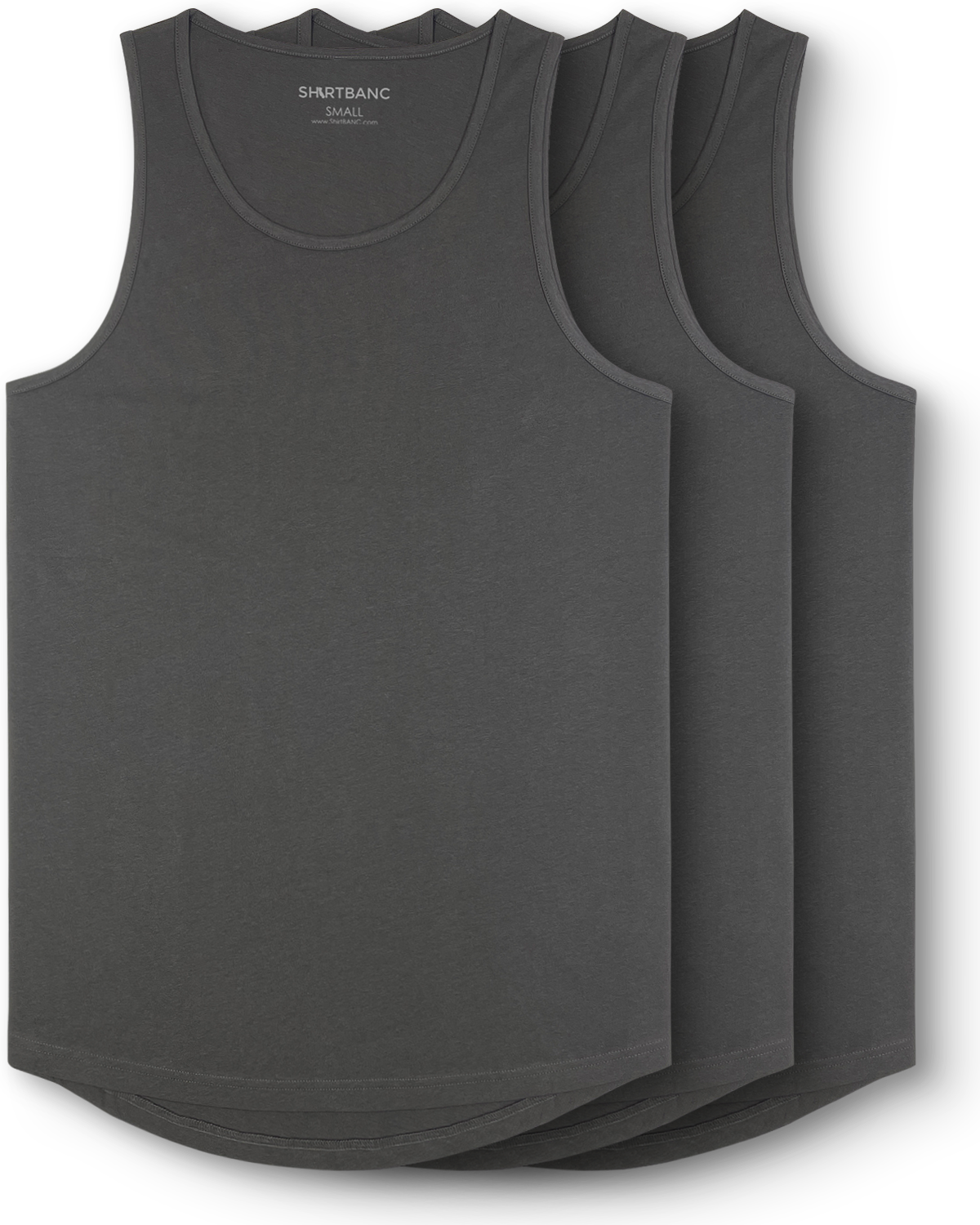 Drop Cut Tank Tops - 3 Packs