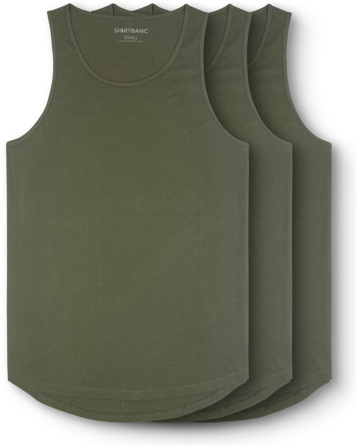 Drop Cut Tank Tops - 3 Packs