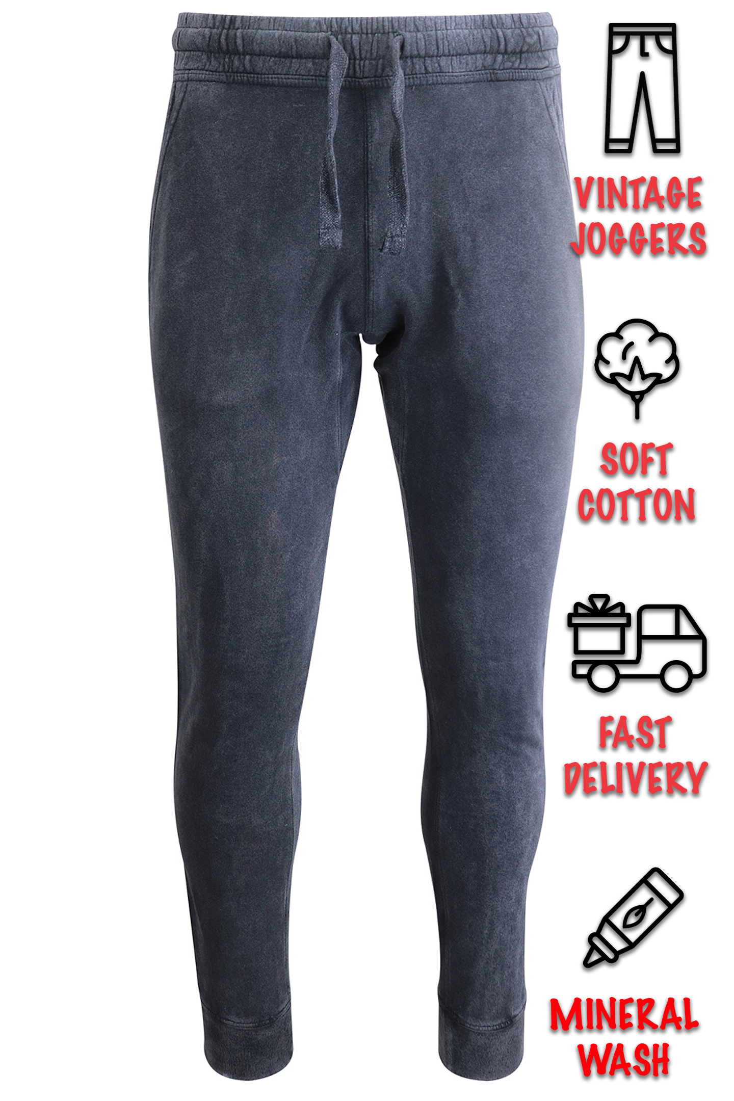 Vintage Mineral Washed Jogger Pants