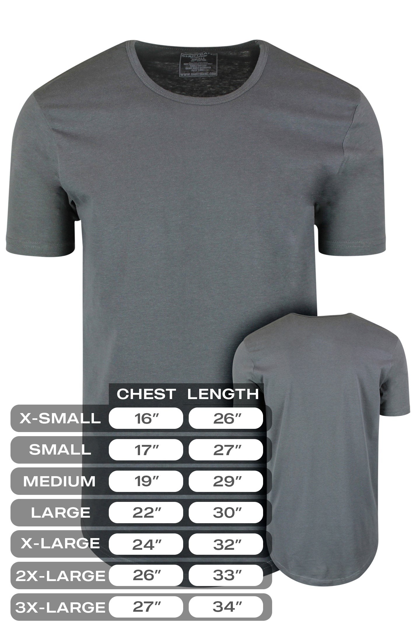 Essential Drop Cut Shirts - Solid Color 3 Packs