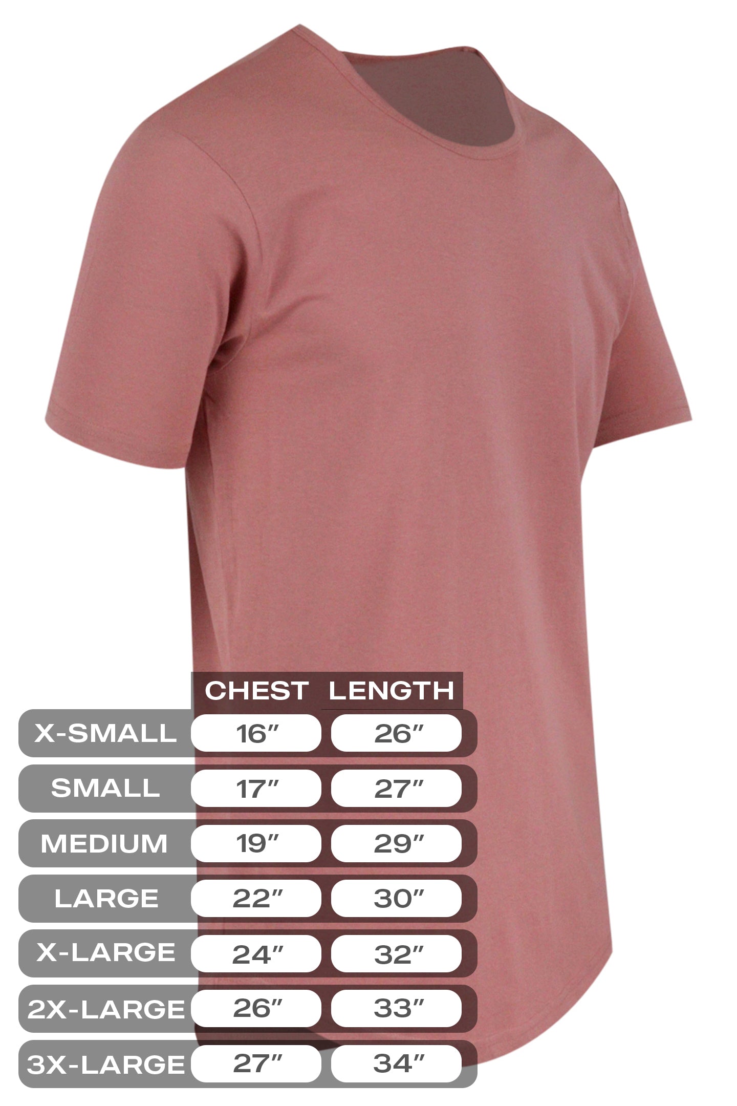 Drop Cut Shirts - Multi Color 3 Packs